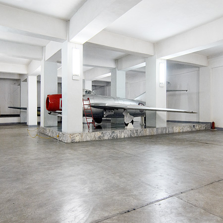 Mig 15 in Oorlogsmuseum Pyongyang Noord Korea