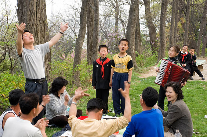 1 Mei viering Pyongyang Noord Korea