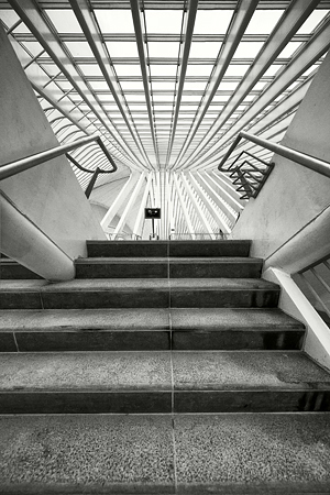 TGV station Liege door Calatrava