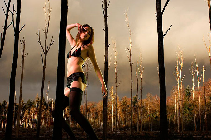 model Jennifer B, visagie Majella Maas